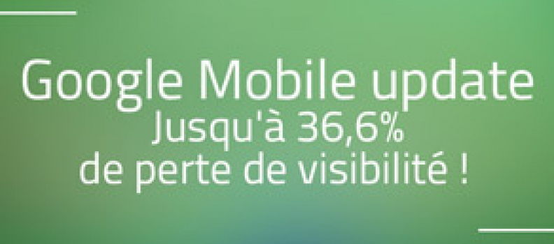 J+7 Google mobile : Jusqu’à 36,6% de perte de visibilité !